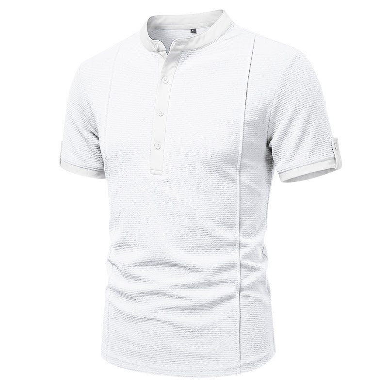 Men's Short-Sleeve Henley T-Shirt