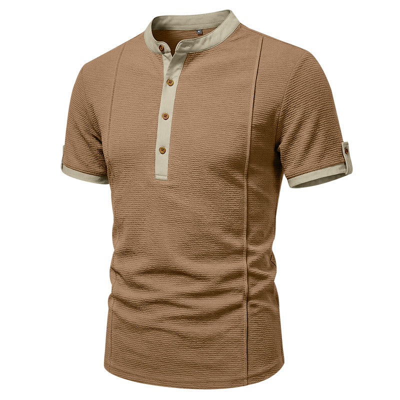 Men's Short-Sleeve Henley T-Shirt