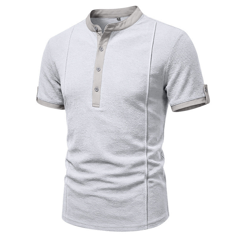 Men's Short-Sleeve Henley T-Shirt