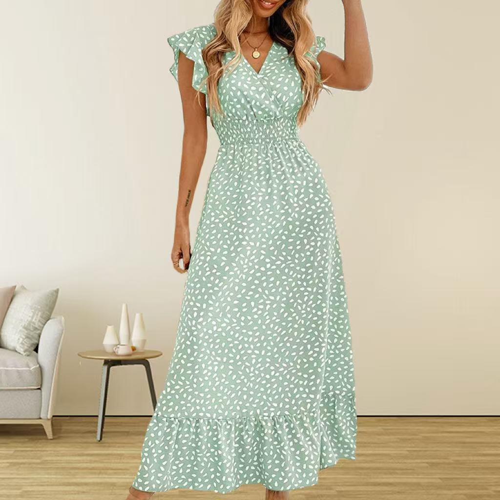 V-neck dress