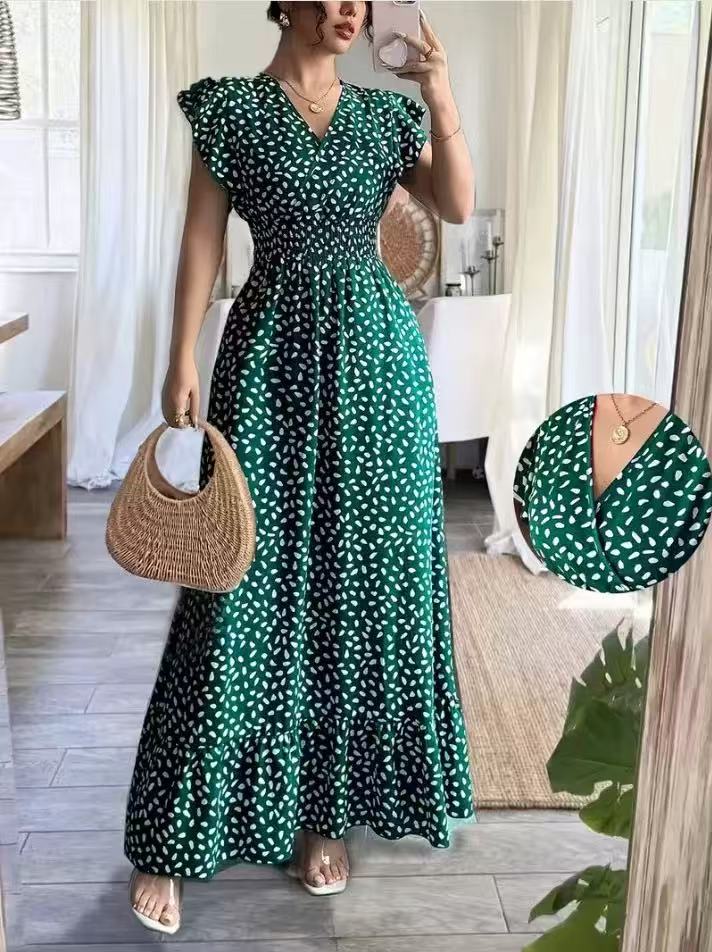 V-neck dress